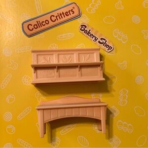Calico Critters Bakery Shop Display Shelves   Table Store Replacement Starter